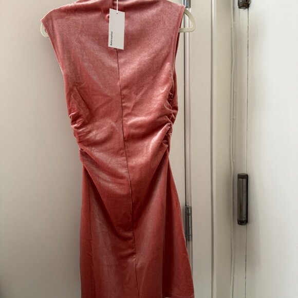 Reformation Alden Knit Dress Light Pink Velvet - Size XS - Picture 3 of 3